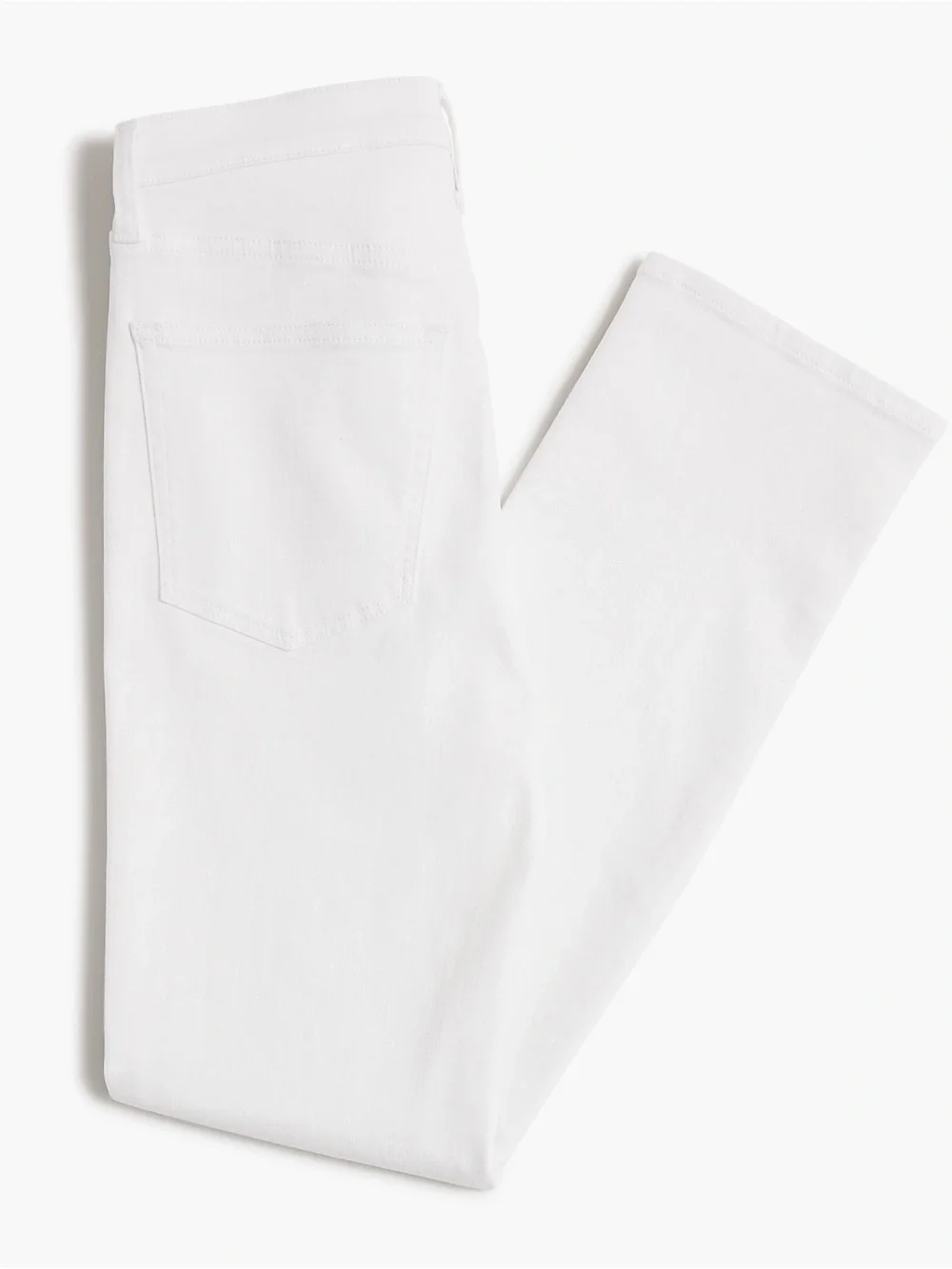 NWT j.crew High-Rise Stovepipe White Jeans